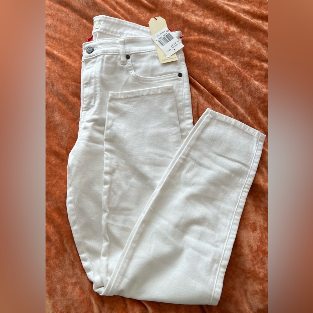 NWT CJ by Cookie Johnson Wisdom" Ankle Skinny Jeans - White size 31  (C-29)